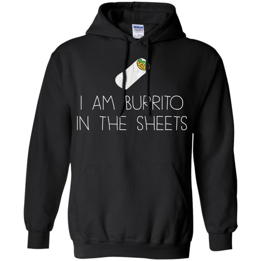 Burrito T-shirt I Am A Burrito In The Sheets Swaddling Black