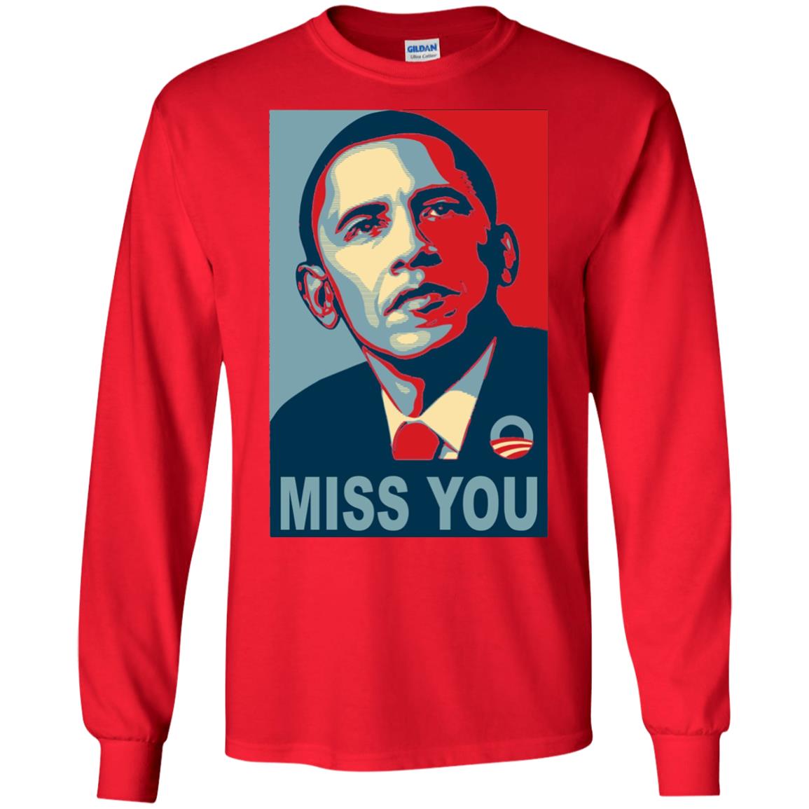 American President Miss You Political T-shirt Red
