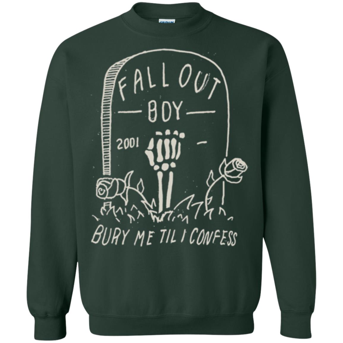 Fall Out Boy Bury Me Till I Confess T-shirt Forest Green