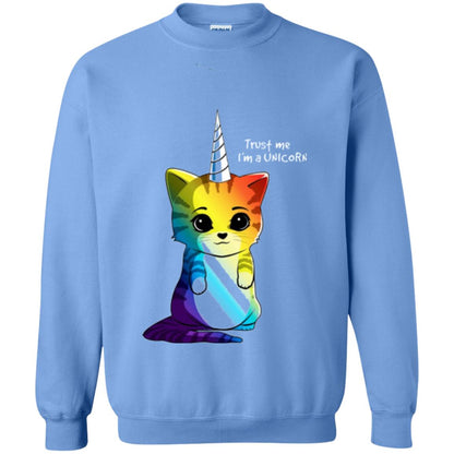 Cat Lovers T-shirt Caticorn Rainbow Trust Me I_m A Unicorn Carolina Blue