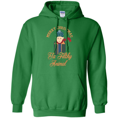 Christmas T-shirt Merry Christmas Ya Filthy Animal Irish Green