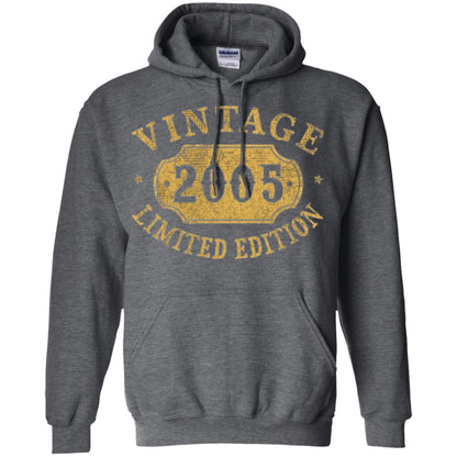 Brithday T-shirt Vintage 2005 Limited Edition Dark Heather