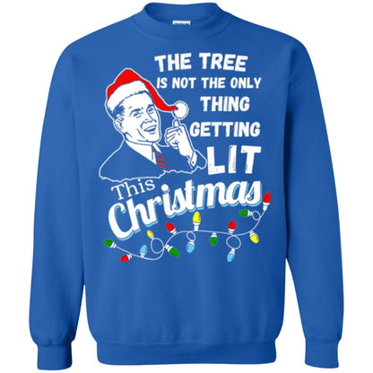 Christmas T-shirt The Tree Isn_t The Only Thing Getting Lit This Christmas Royal