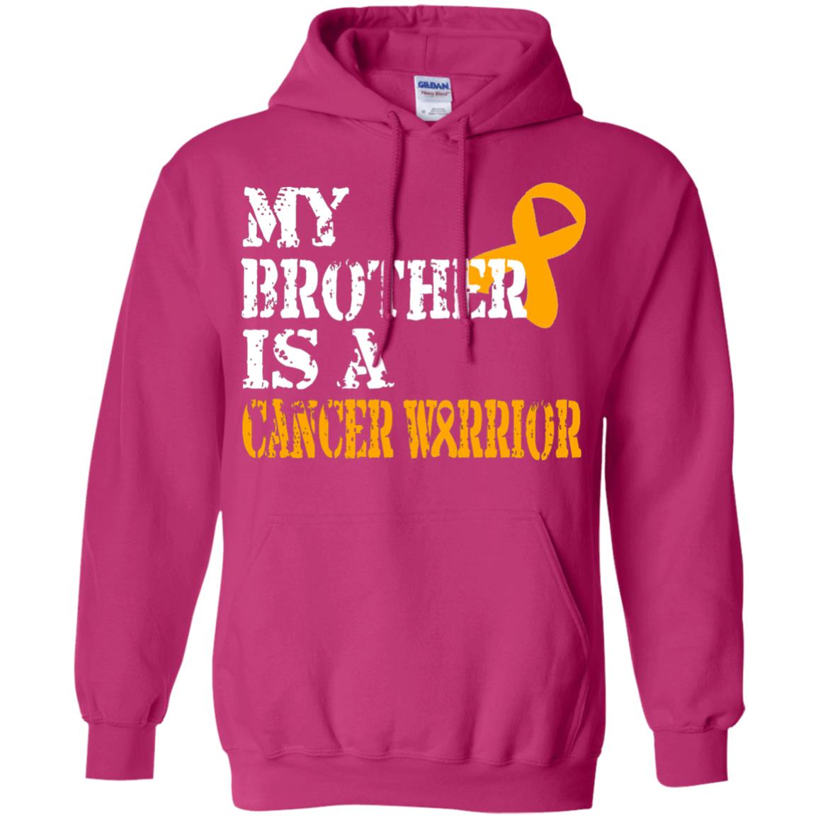 My Brother Is A Cancer Warrior Kidney Cancer Survivor Shirt Heliconia