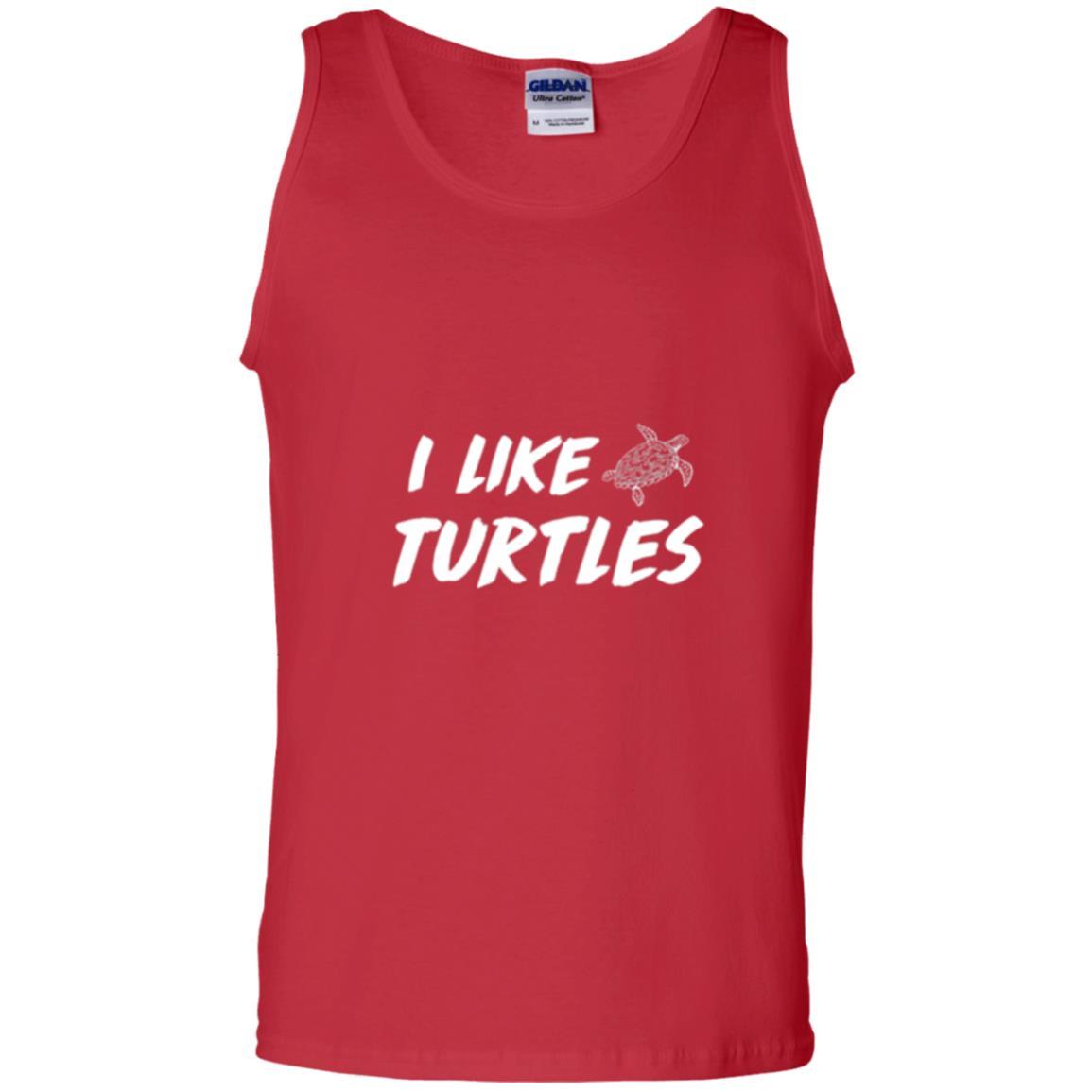 Turtle Lover T-shirt I Like Turtles Red
