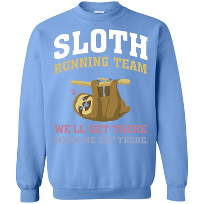 Sloth Running Team We Will Get There When We Get There Carolina Blue