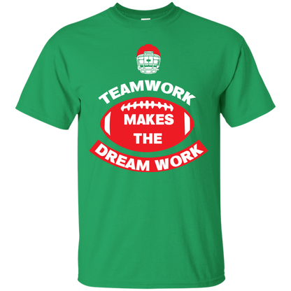 Football T-shirt TeamWork Makes The Dreamwork Irish Green