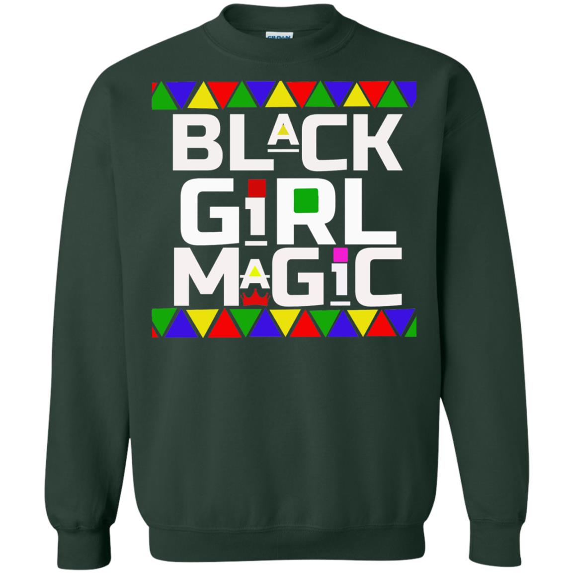 Black Girl Magic Black History African Pride T-shirt Forest Green