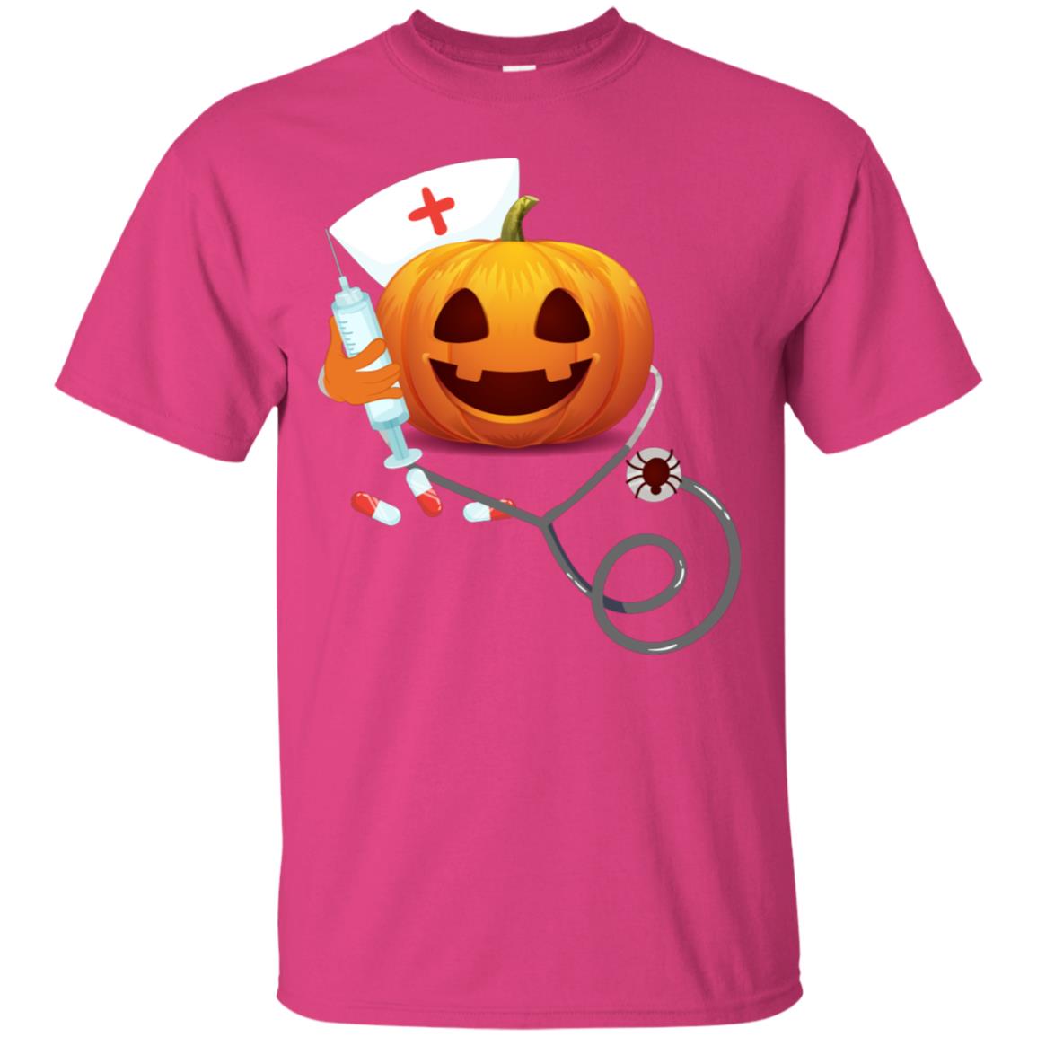 Pumpkin Nurse Nursing Halloween Gift Shirt Heliconia