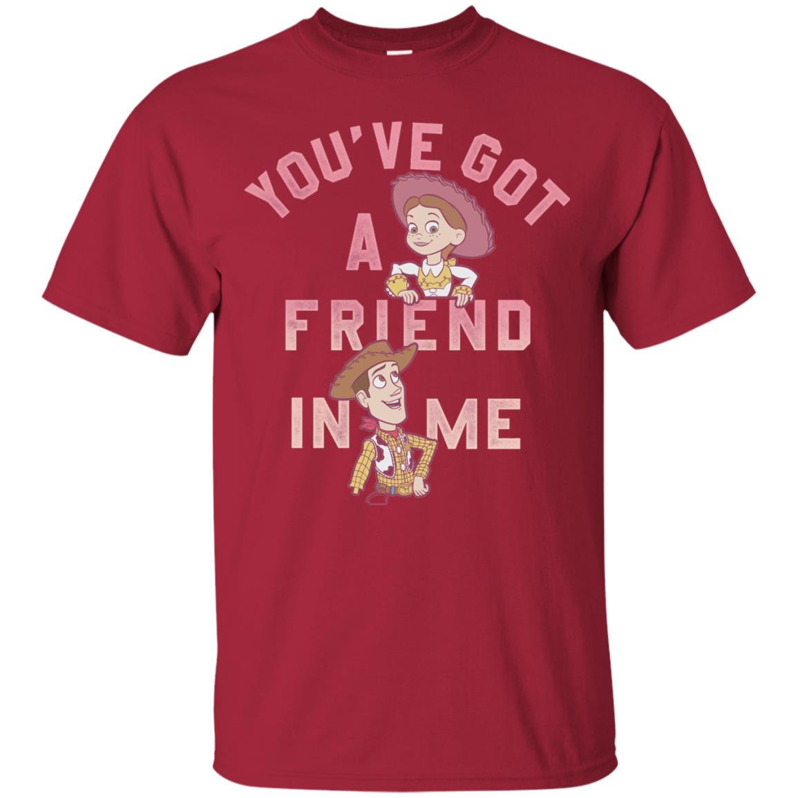 Toy Story Got A Friend In Me Cartoon T-shirt Cardinal