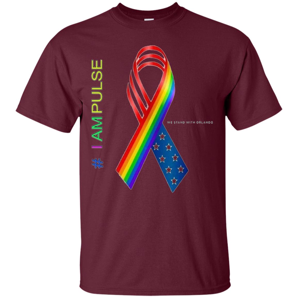 We Stand With Orlando Remembrance Lgbt Shirt Maroon
