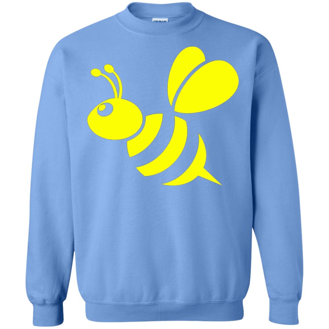 Yellow Honeybee Bee Lover T-shirt Carolina Blue