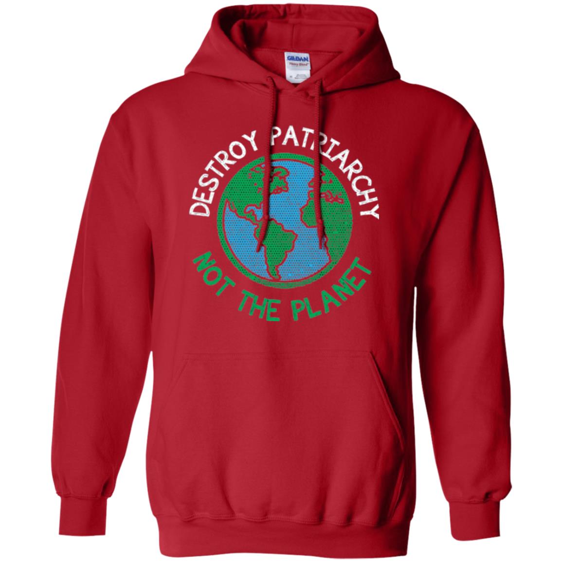 Women_s Right T-shirt Destroy The Patriarchy Not The Planet Red