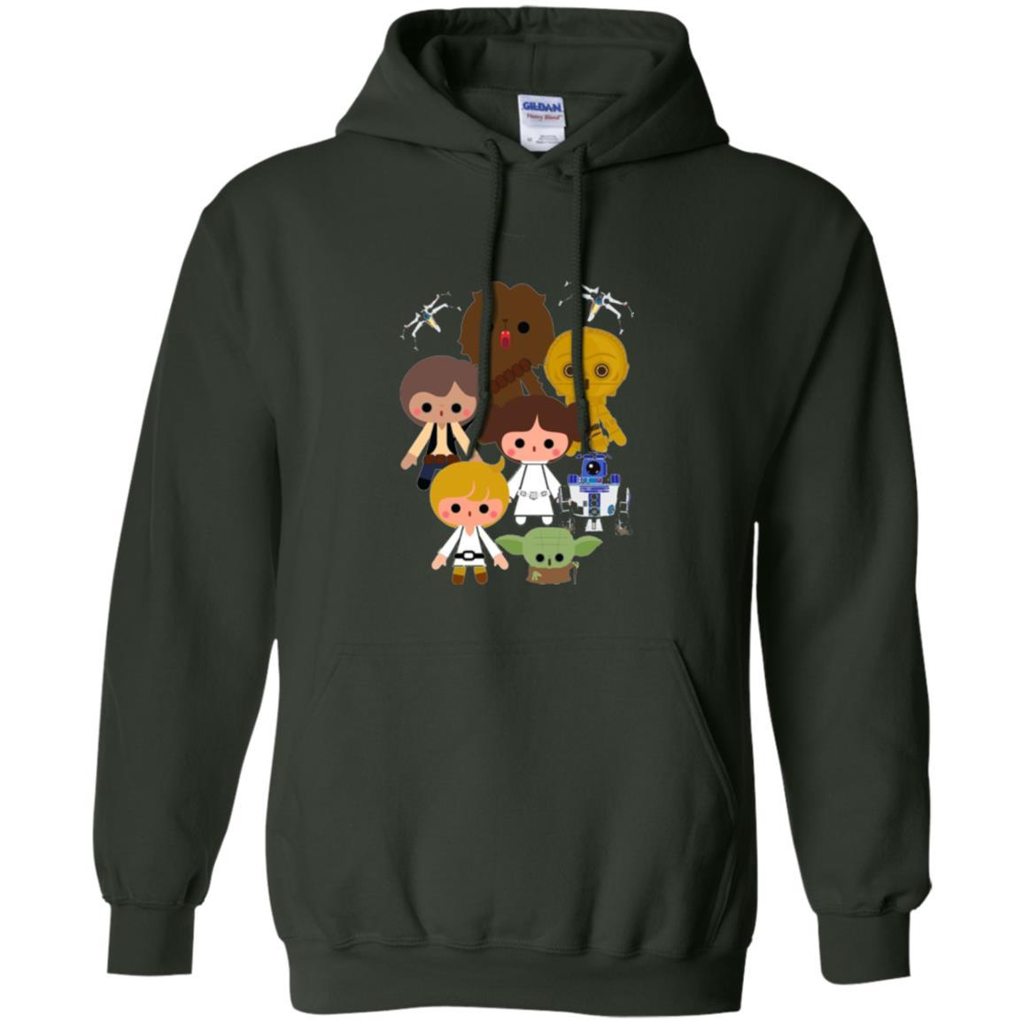 Film T-shirt Cute Kawaii Style Heroes Graphic Forest Green