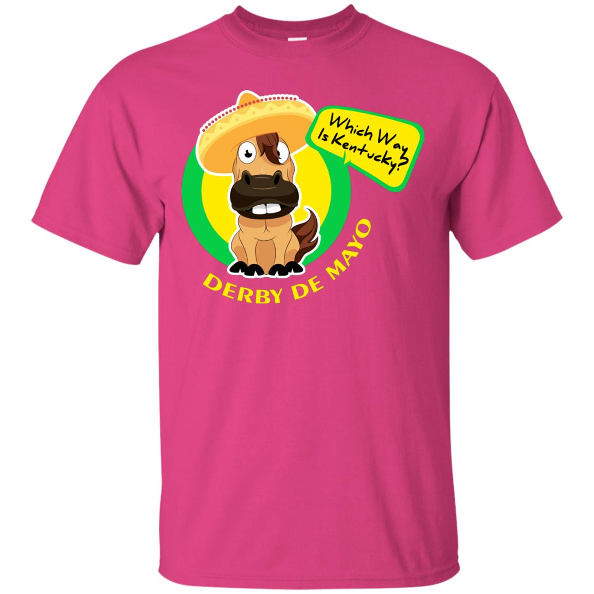 Which Way Is Kentucky Derby De Mayo Horse Race Shirt Heliconia