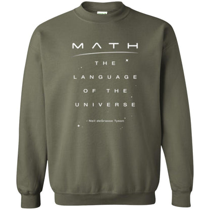 Math Lover T-shirt The Language Of The Universe Military Green