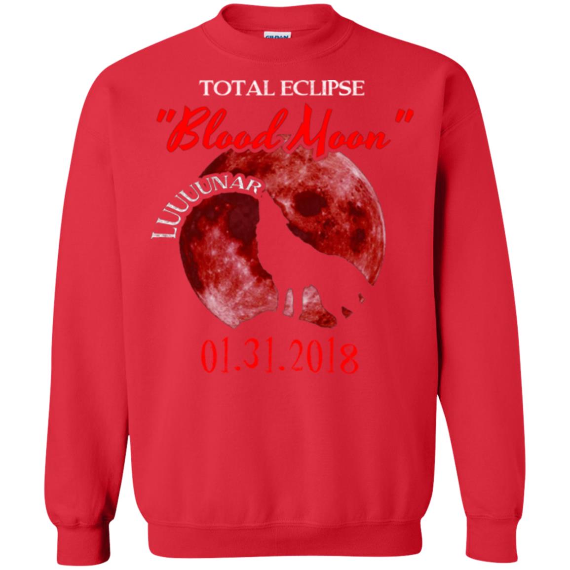 Eclipse T-shirt Total Eclipse Luuuunar Blood Moon Red