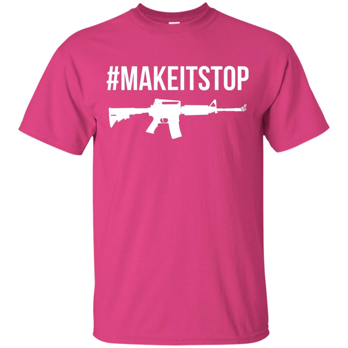 Make It Stop Anti-gun Violence Political T-shirt Heliconia
