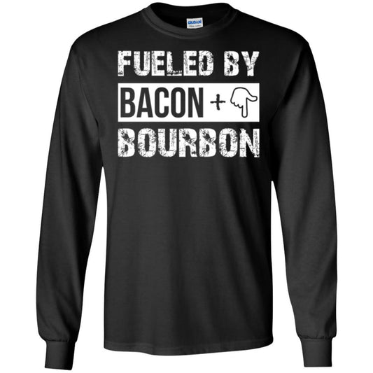 Whisky T-shirt Fueled By Bacon And Bourbon Black