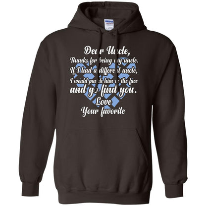 Dear Unclethank For Being My Uncle Family T-shirt Dark Chocolate