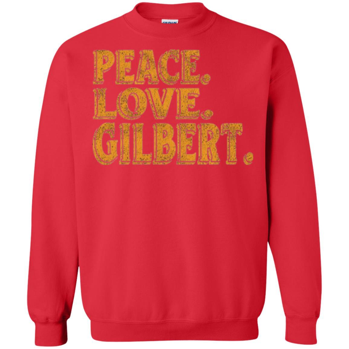 Peaceful T-shirt Peace Love Gilbert Red