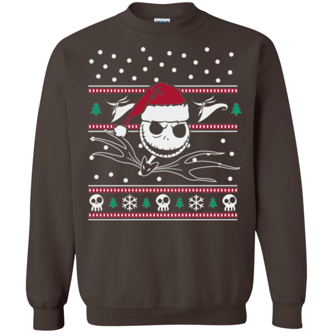 Disney Nightmare Before Christmas Holiday Christmas T-shirt Dark Chocolate