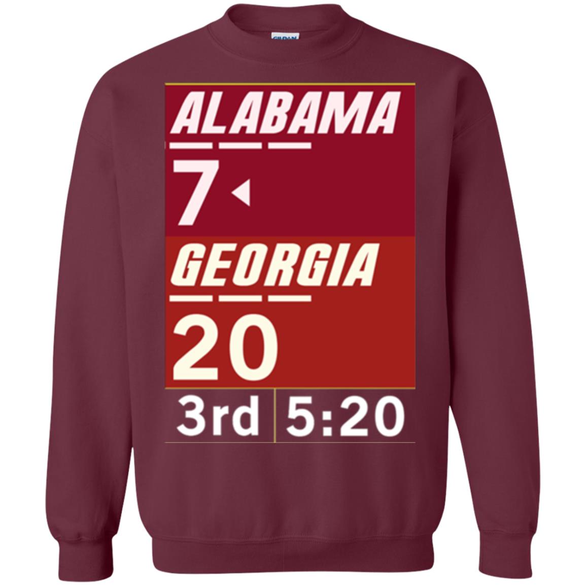 Football Lover T-shirt Alabama 26-23 Comeback Win 2-sided Maroon