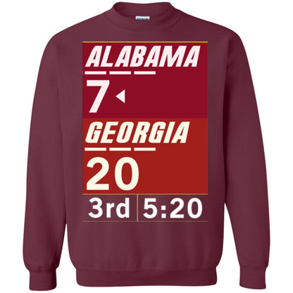 Football Lover T-shirt Alabama 26-23 Comeback Win 2-sided Maroon