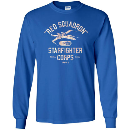 Film T-shirt Red Squadron T-65b Starfighter Rebel Corps Base Royal