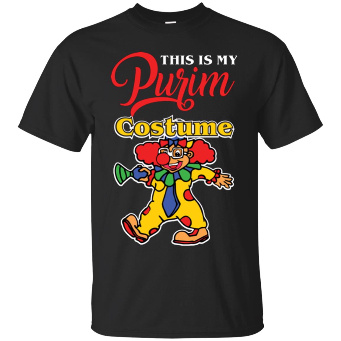 Purim Day T-shirt This Is My Purim Costume Black