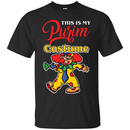 Purim Day T-shirt This Is My Purim Costume Black