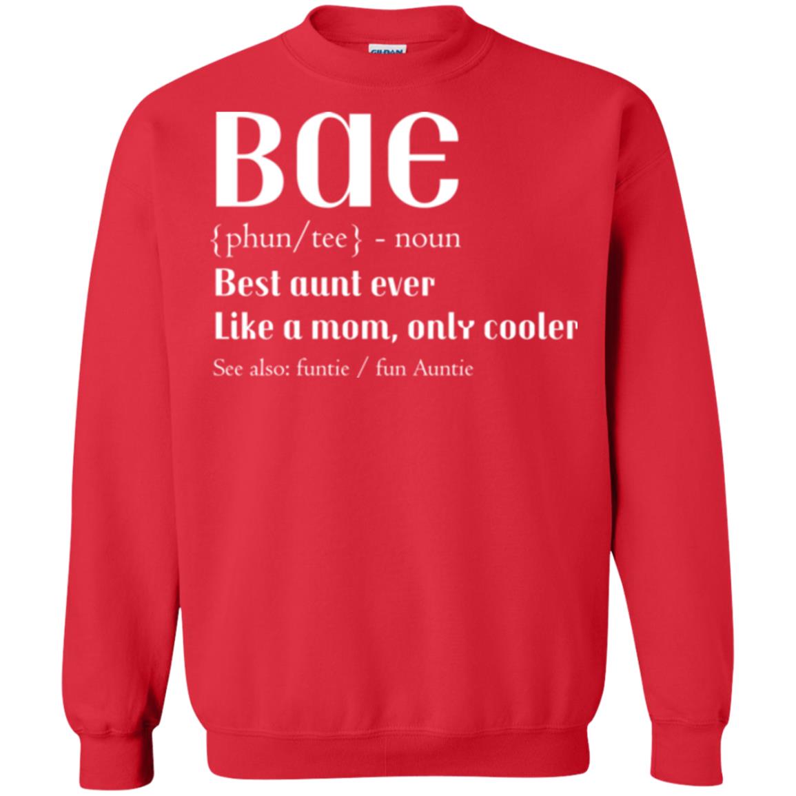 Bae Best Aunt Ever Shirt Red