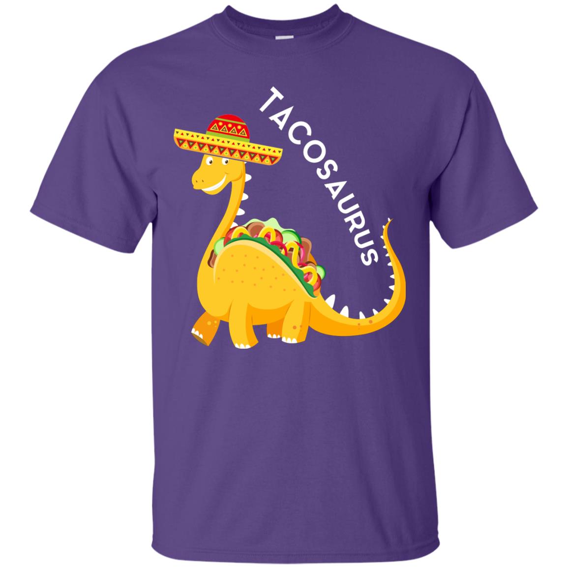 Tacosaurus Tacos Dinosaurus Cinco De Mayo Mexican T-shirt Purple