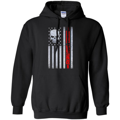 Skull T-shirt Diesel Brothers Grungy American Flag Black