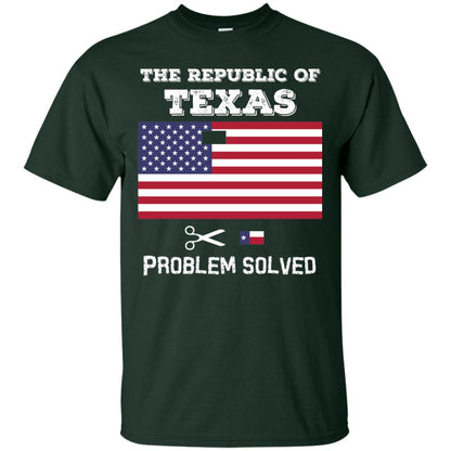Republic Of Texas Problem Solved T-shirt Forest