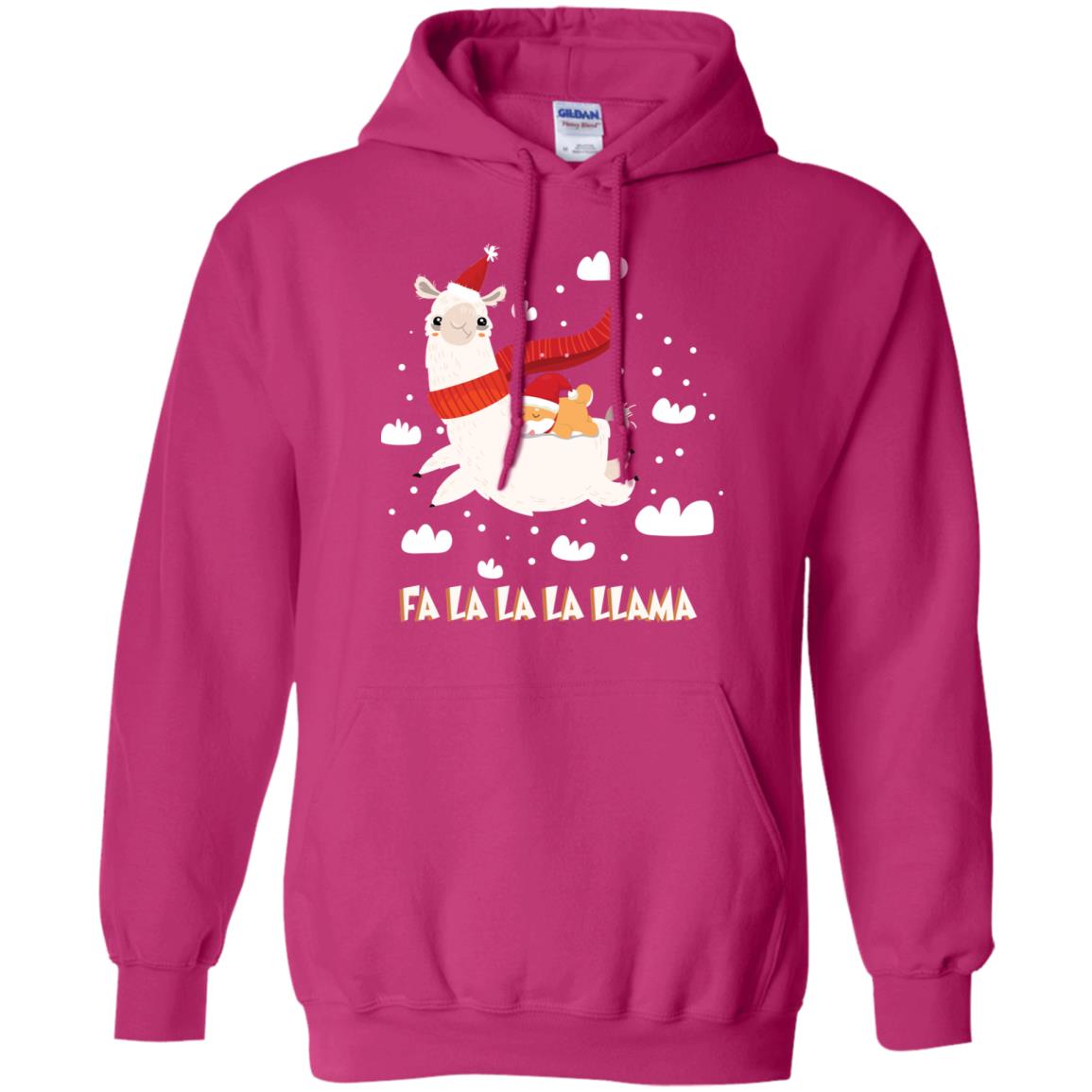 Fa La La La Llama With Shiba Inu X-mas Gift Shirt Heliconia
