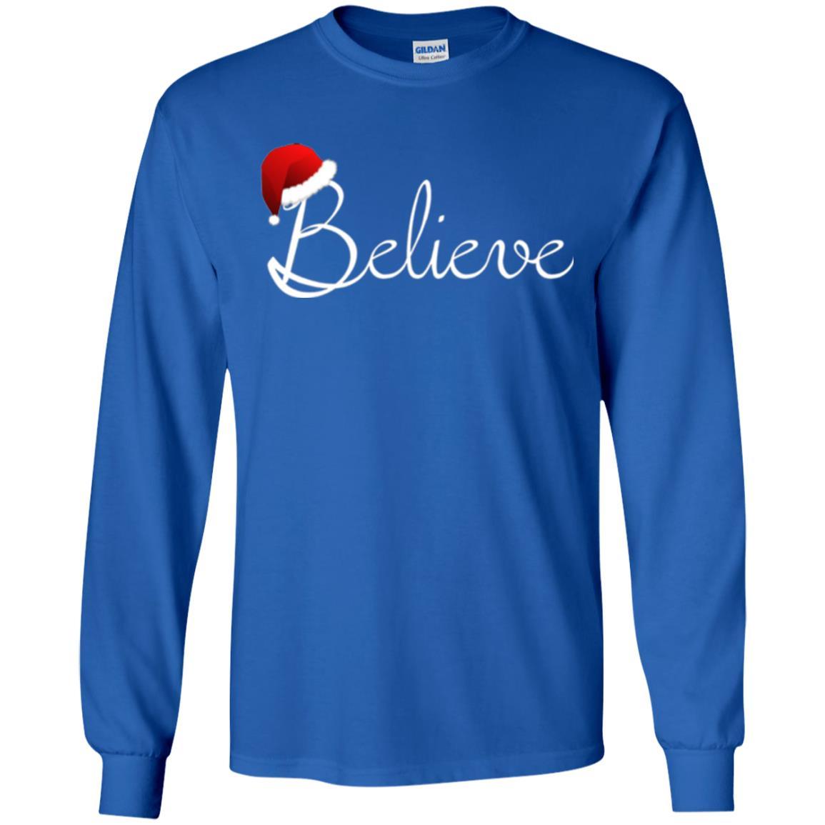 Believe Best Santa Christmas T-shirt Royal