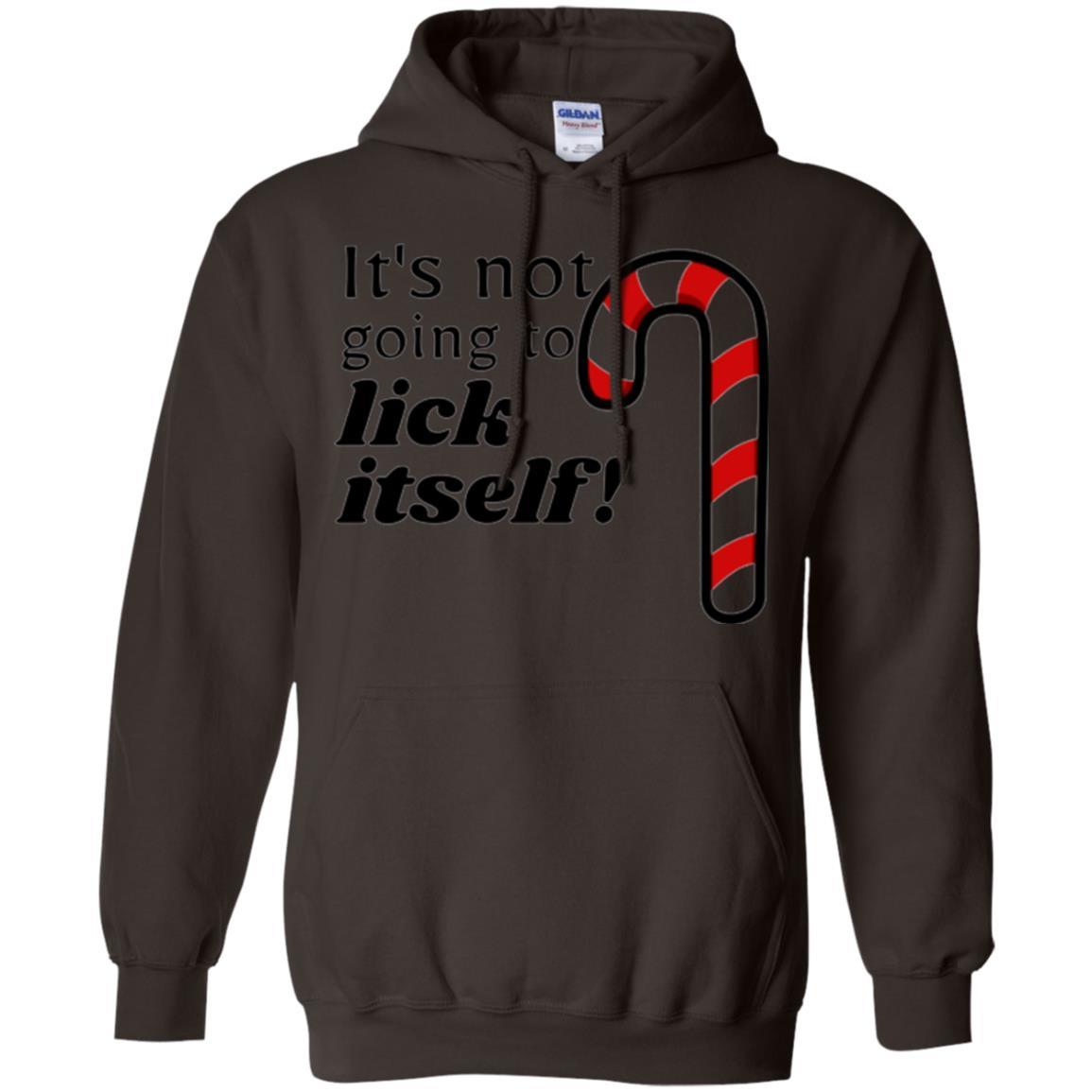 Christmas T-shirt It_s Not Going To Lick Itself Dark Chocolate