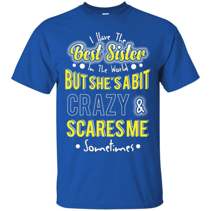 Family T-shirt I Have The Best Sister In The World Royal