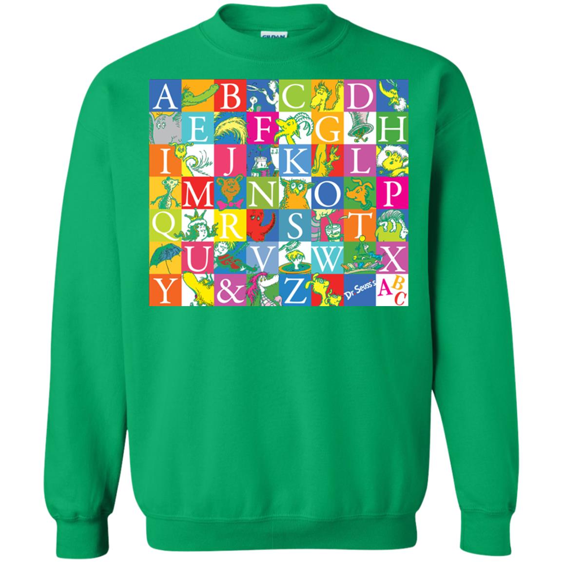 Dr. Seuss A To Z Gift Shirt For Funny Man Irish Green