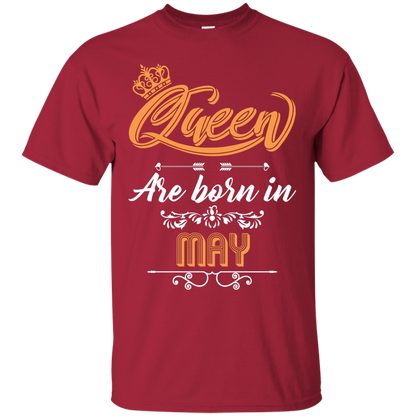 Brithday T-Shirt Queen Are Born In May Cardinal