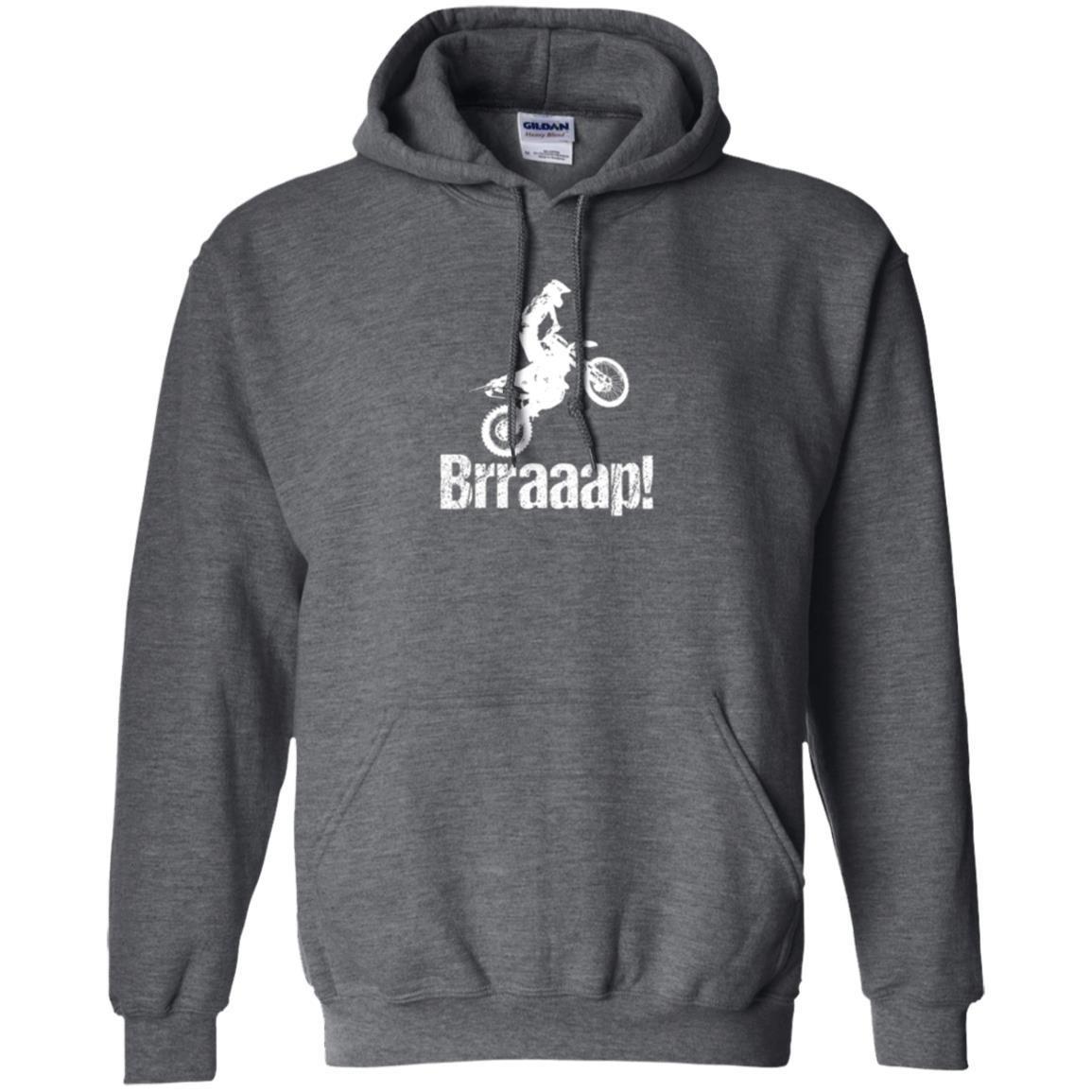 Motocross T-shirt Dirt Bike Rider Brraaap Dark Heather