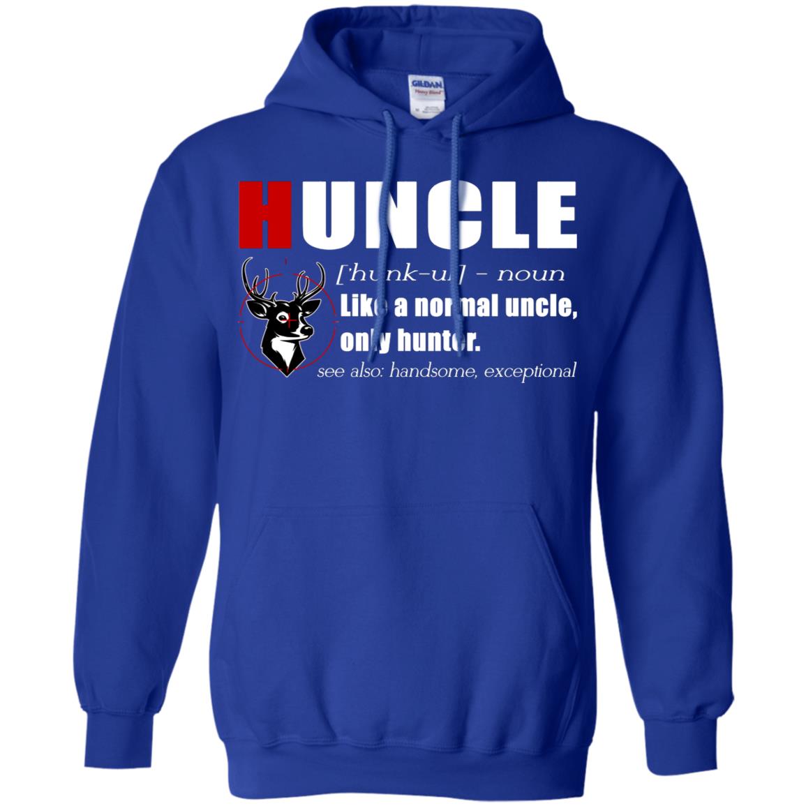 Huncle Definition Like A Normal Uncle Only Hunter Hunting Uncle Gift Shirt For Mens Royal