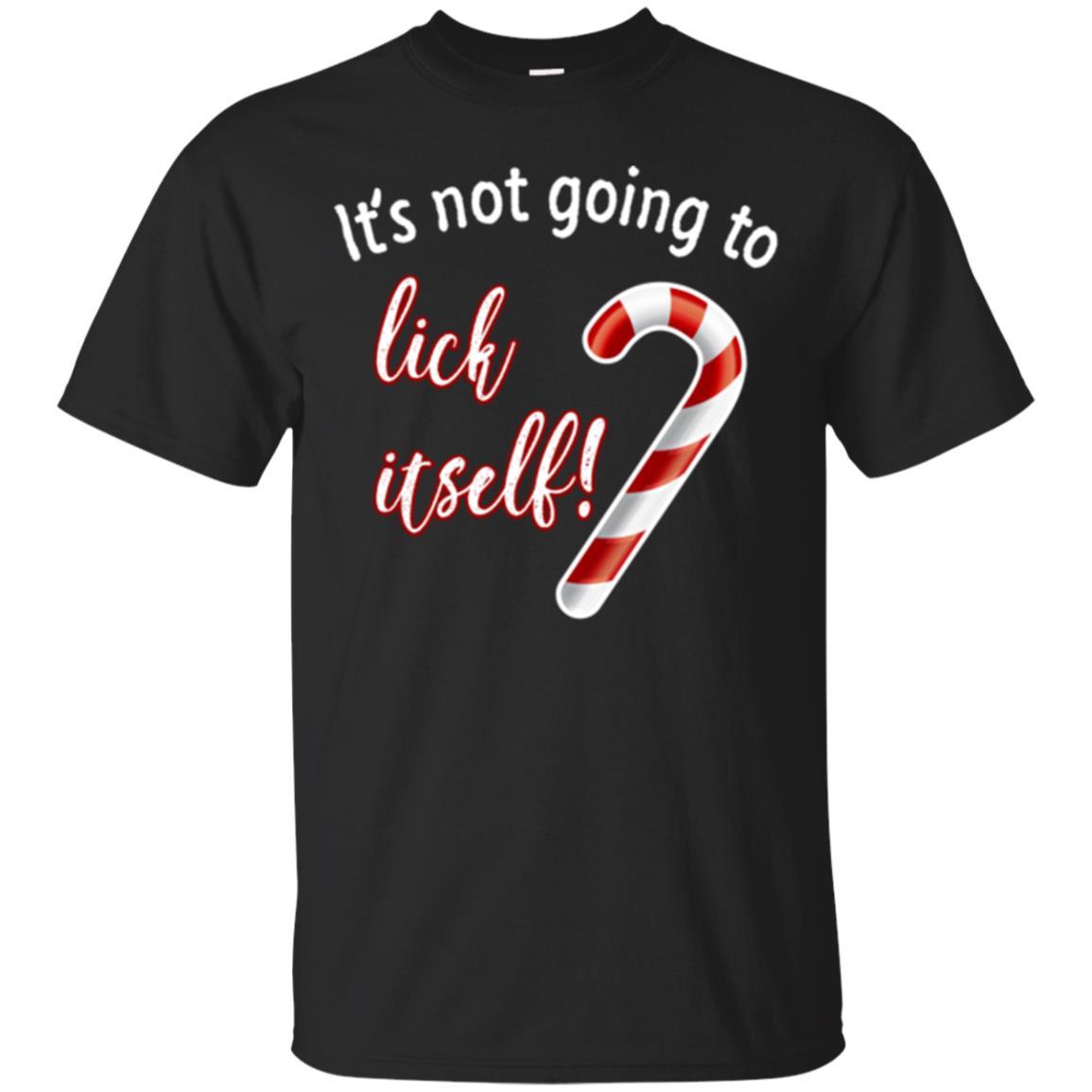 Christmas T-shirt It's Not Going To Lick Itself Black