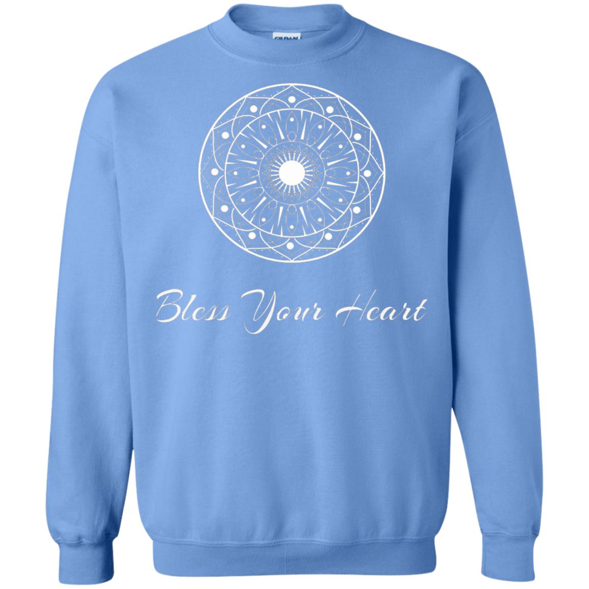 Bless Your Heart Mandala T-shirt Carolina Blue
