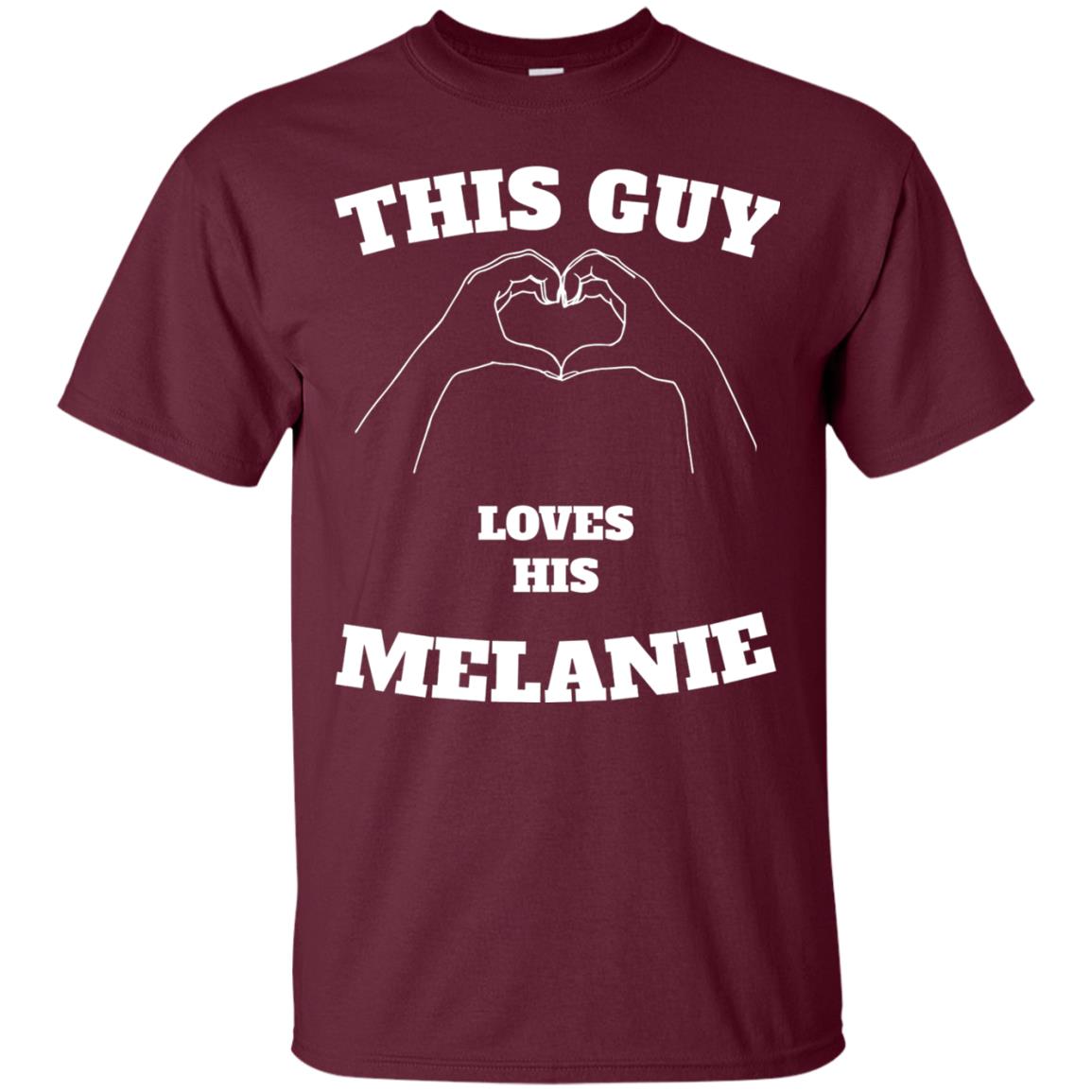 Valentine Day T-shirt This Guy Loves His Melanie Maroon