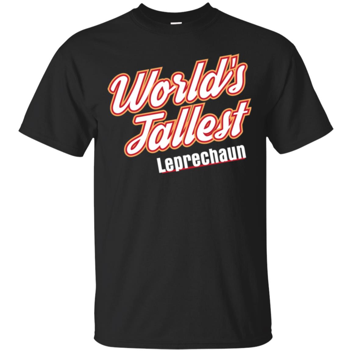 St. Patrick's Day T-shirt World's Tallest Leprechaun Black