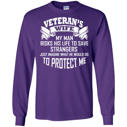 Veteran_s Wife My Man Risks His Life To Save Strangers Just Imagine What He Would Do To Protect Me Purple