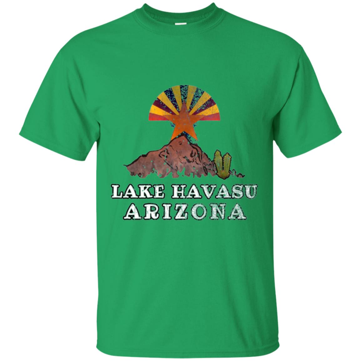 Lake Havasu Arizona T-shirt Flag Inspired Desert Scenery Irish Green