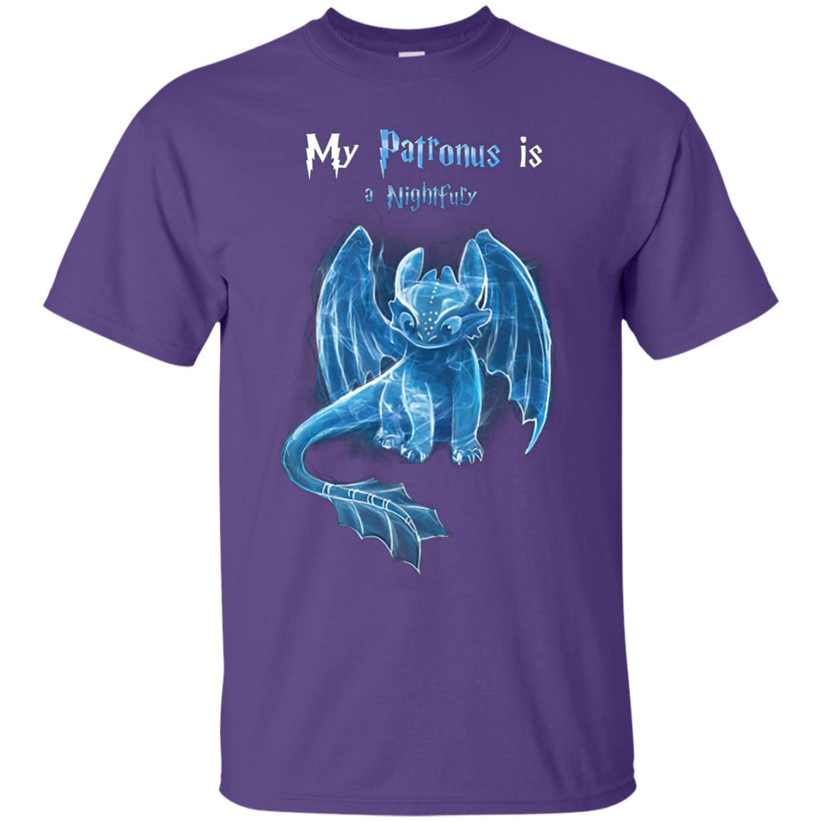 My Patronus Is A Nightfury How To Train Your Dragon T-shirt Purple
